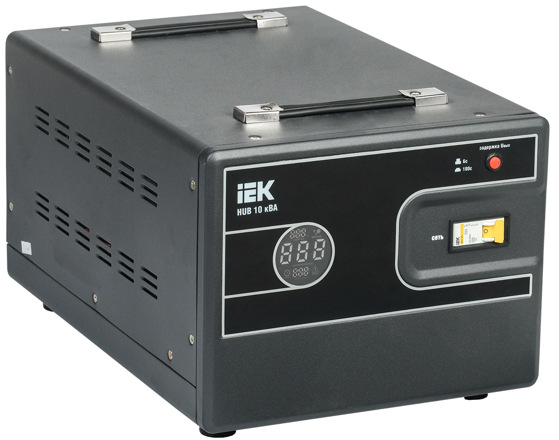 Стабилизатор напряжения переносной HUB 10кВА IEK