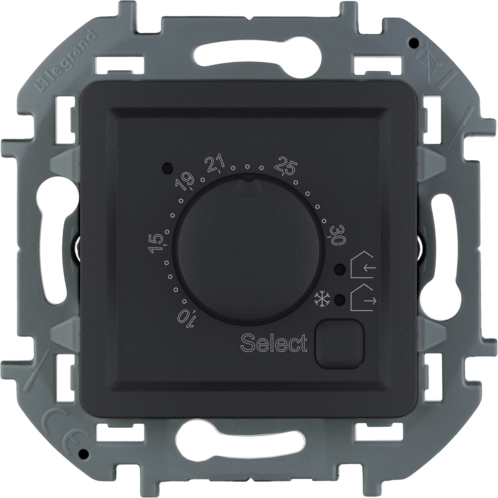 INSPIRIA Термостат электронный с индикацией с внешним датчиком в комплекте антрацит