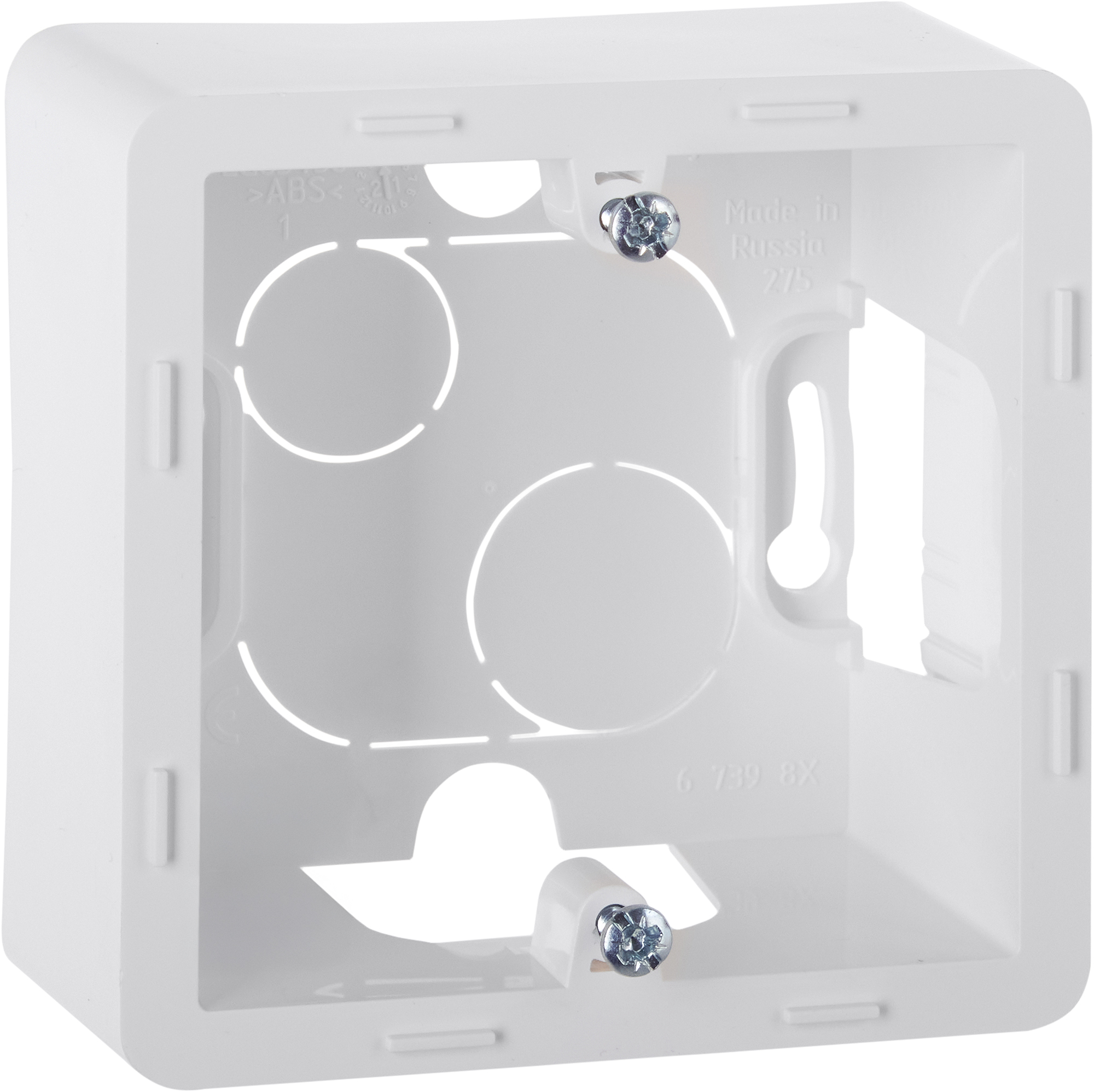 INSPIRIA Коробка для накладного монтажа 1-местная белый