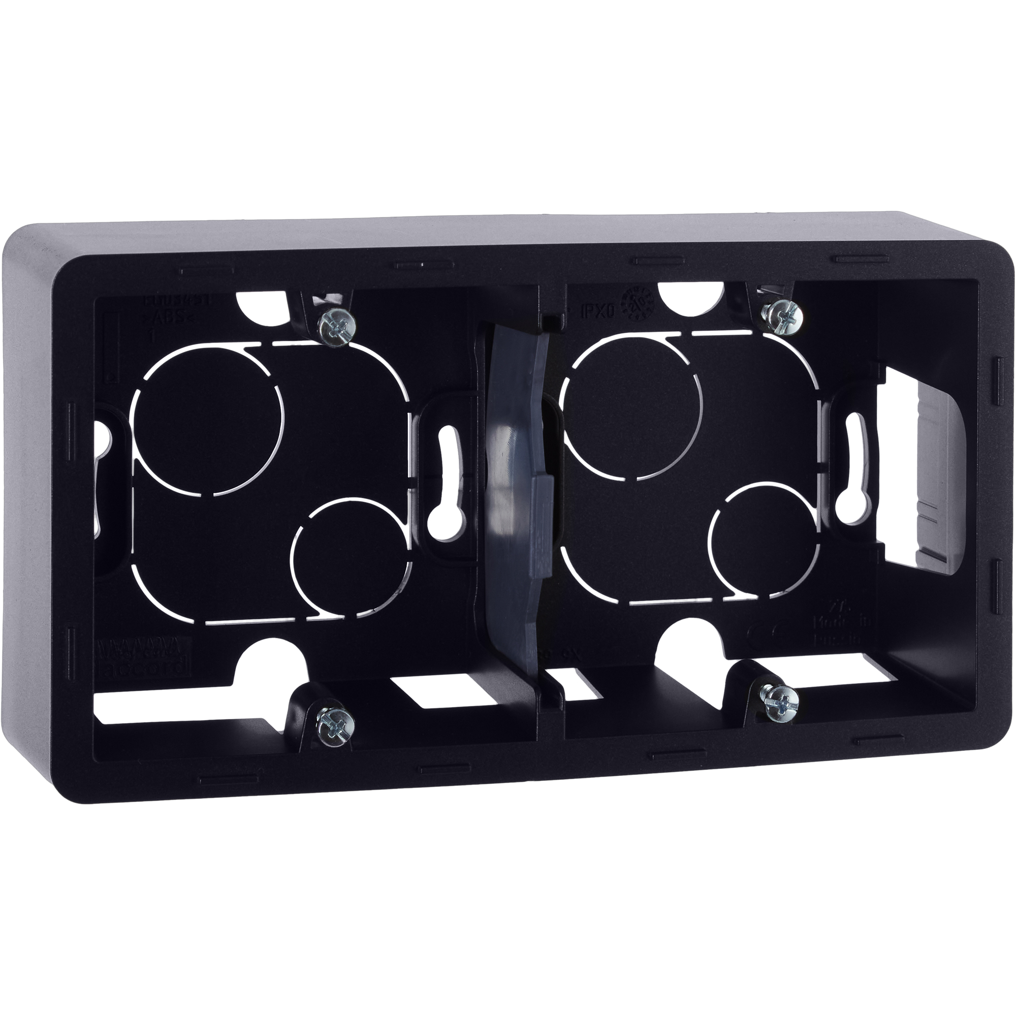 INSPIRIA Коробка для накладного монтажа 2-местная антрацит