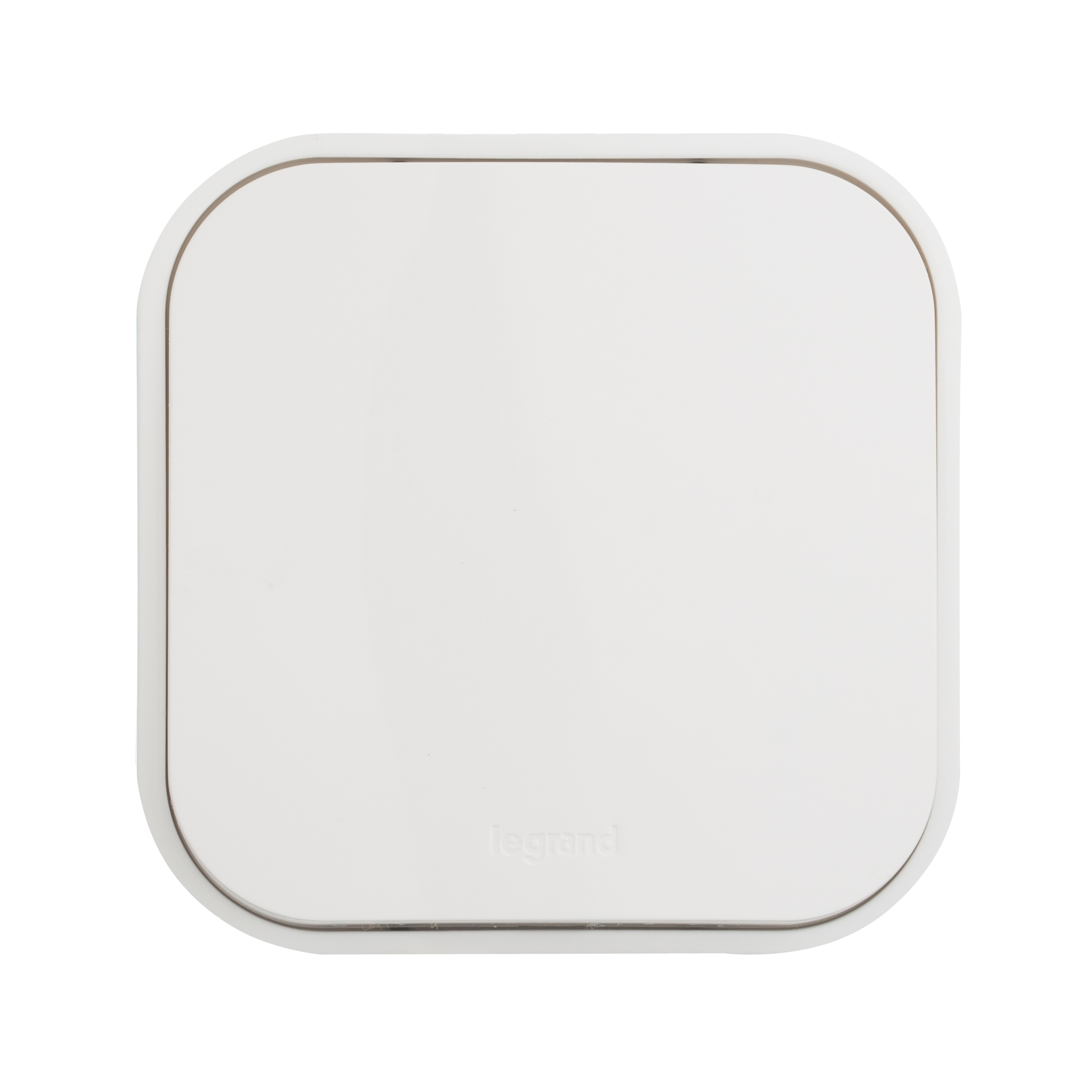 QUTEO Выключатель 1-клавишный для открытой установки самовозвартный 6А безвинтовое крепление белый