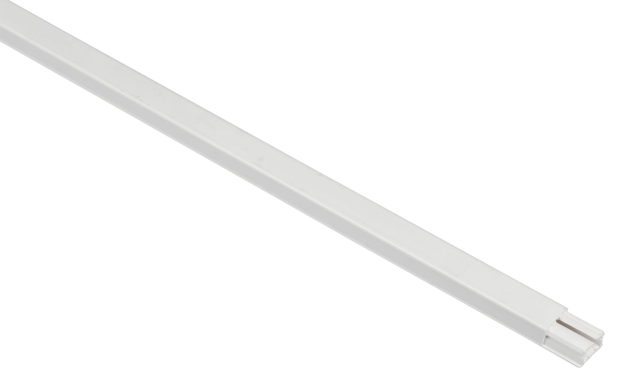 DLPlus Кабель-канал плинтусный 20х12,5мм односекционный белый