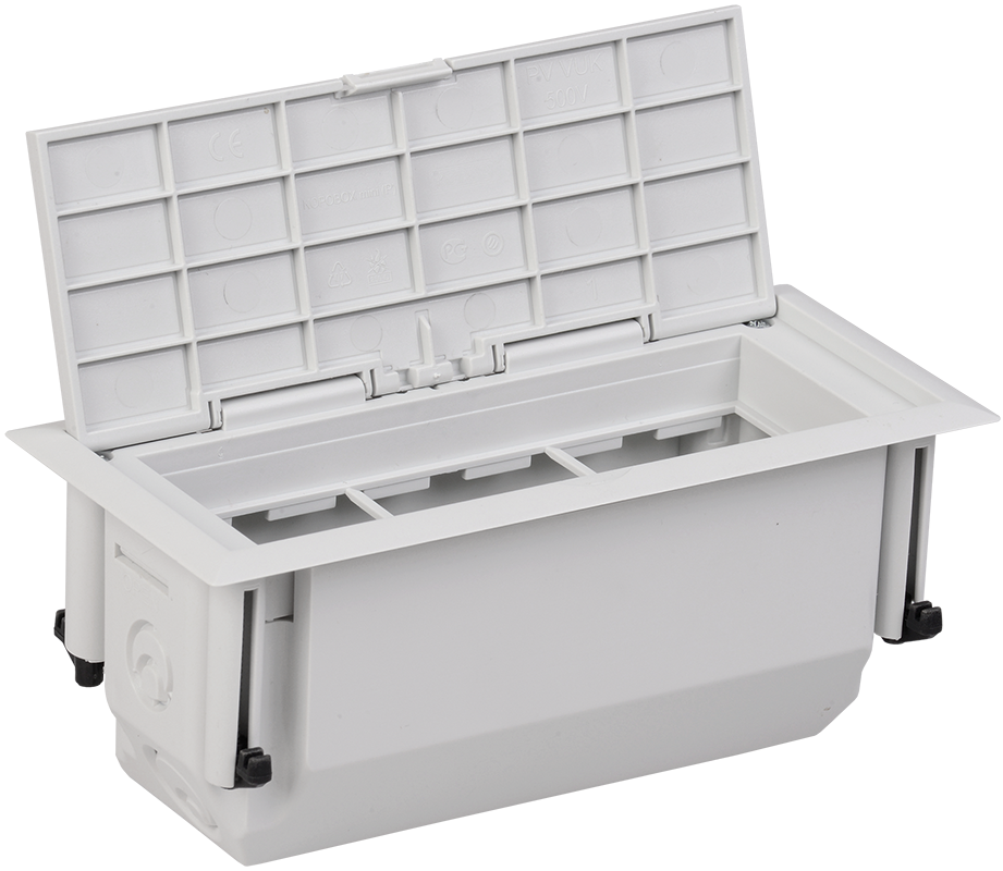 PRIMER Лючок напольный ONFLOOR на 6 модулей mini L IEK