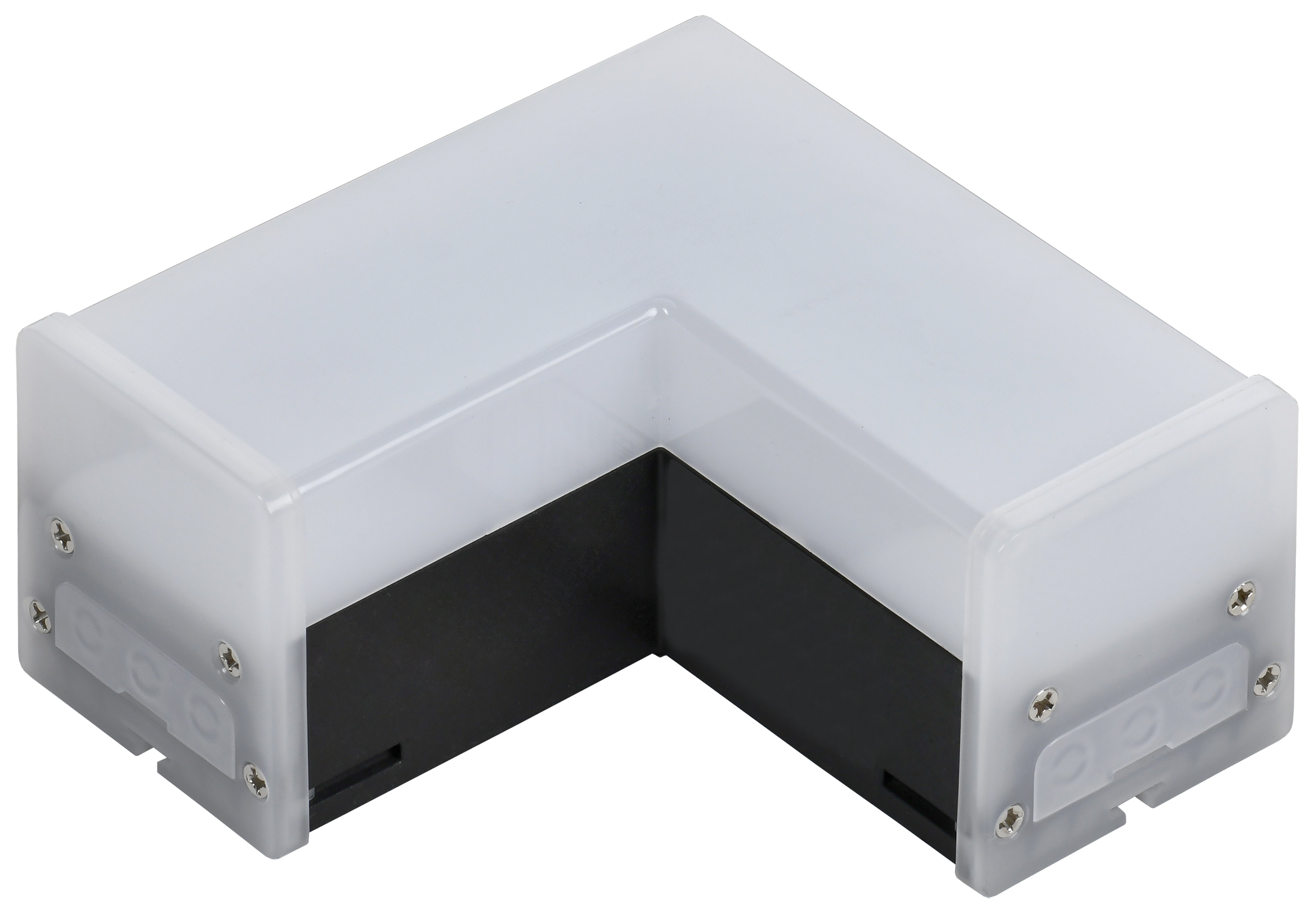 Светильник светодиодный L-образный 1010 8Вт 6500К 117х117х58мм черный IEK