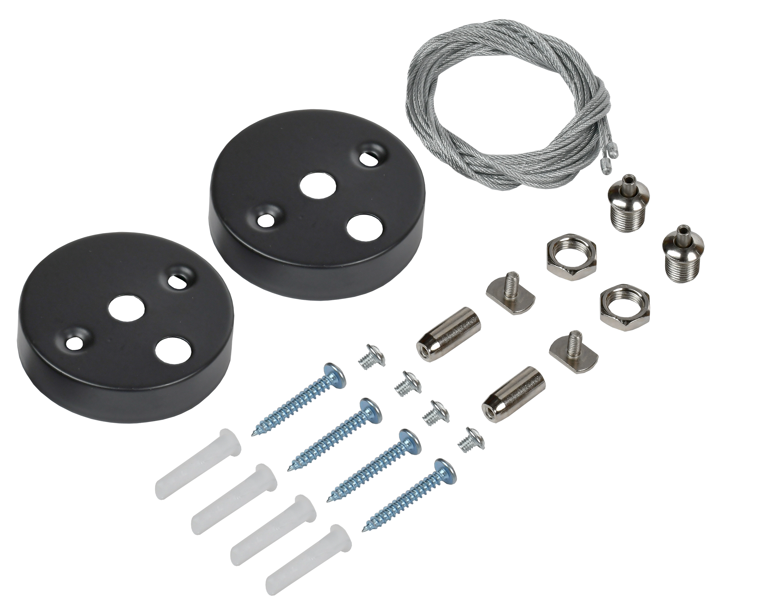 PRO Комплект для подвесного монтажа для светильника светодиодного линейного черный IEK