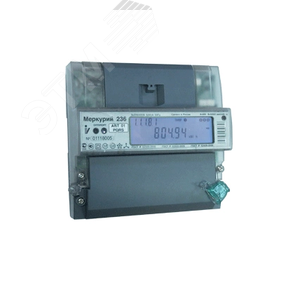 Счетчик электроэнергии Меркурий 236 АRT-02 PQRS трехф многотарифный, 5(100), кл.точ. 1.0/2.0, D, ЖКИ, оптопорт, RS485 2 Тарифа МСК