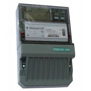 Счетчик электроэнергии Меркурий 230 AR-00 R трехфазный однотарифный, 5(7,5), кл.точ. 0.5S/1.0, Щ, ЖКИ, RS485,100В