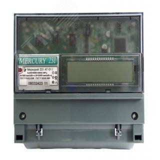 Счетчик электроэнергии Меркурий 231 АТ-01I трехфазный многотарифный, 5(60), кл.точ. 1.0, D, ЖКИ, IrDA 2 Тарифа МСК