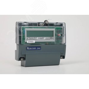 Счетчик электроэнергии Меркурий 200.04 однофазный многотарифный, 5(60), кл.точ. 1.0, D, ЖКИ, CAN, PLСI 2 тарифа МСК