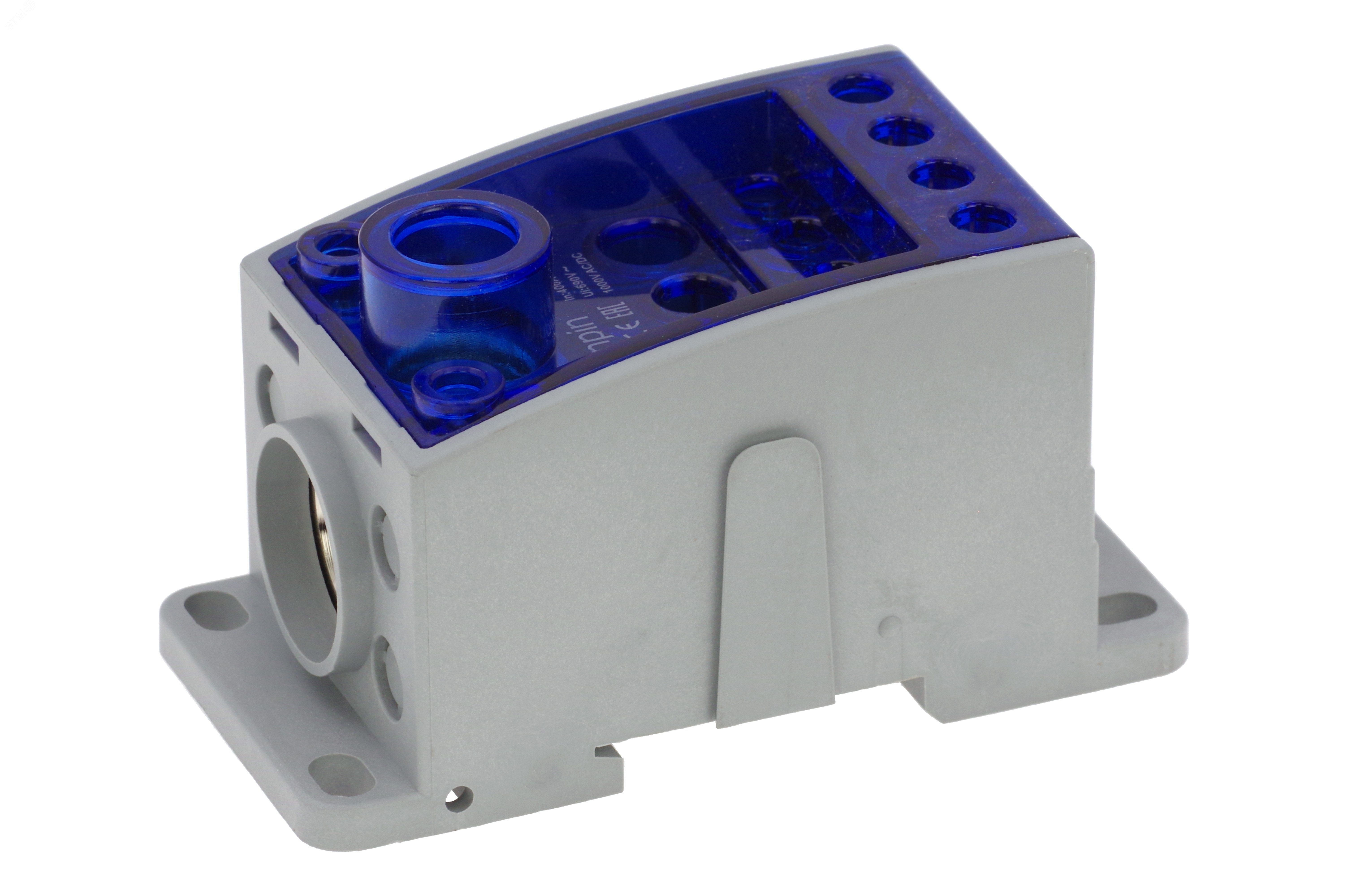 Блок распределительный блок 400A, 1 полюс, 12 подключений 1x185мм,3x25мм,4x16мм,4x10мм