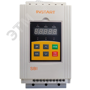 Устройство плавного пуска SBI-11/23-04 11кВт, 23А, 3Ф, 380В±15%, 50Гц/60Гц, IP20, со встроенным байпасом