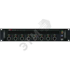 Усилитель мощности цифровой восьмиканальный трансляционный , 8 х 50 Вт (100 В), 8 х 60 Вт (4 Ом), 8 х 30 Вт (8 Ом)