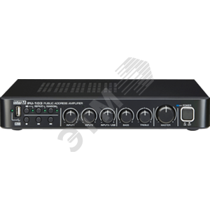 Микшер-усилитель цифровой, 30 Вт, 1 мик., 1 унив., 1 лин., вход АТС, встроенный USB-проигрыватель