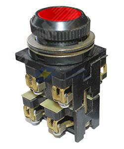 Кнопка КЕ-012 4но красная исполнение 1