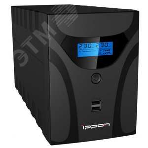 Источник бесперебойного питания Line-interactive Smart Power Pro II 2200 ВА/1200 Вт фазы 1/1, Tower, 4хC13, RS232 и USB type B, c АКБ