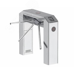 Турникет тумбовый трипод с автоматическими планками антипаника, ширина планки 570мм, встроенные считыватели Em-marine/Hid, Wiegand 26, ПДУ и ИК-пульт 