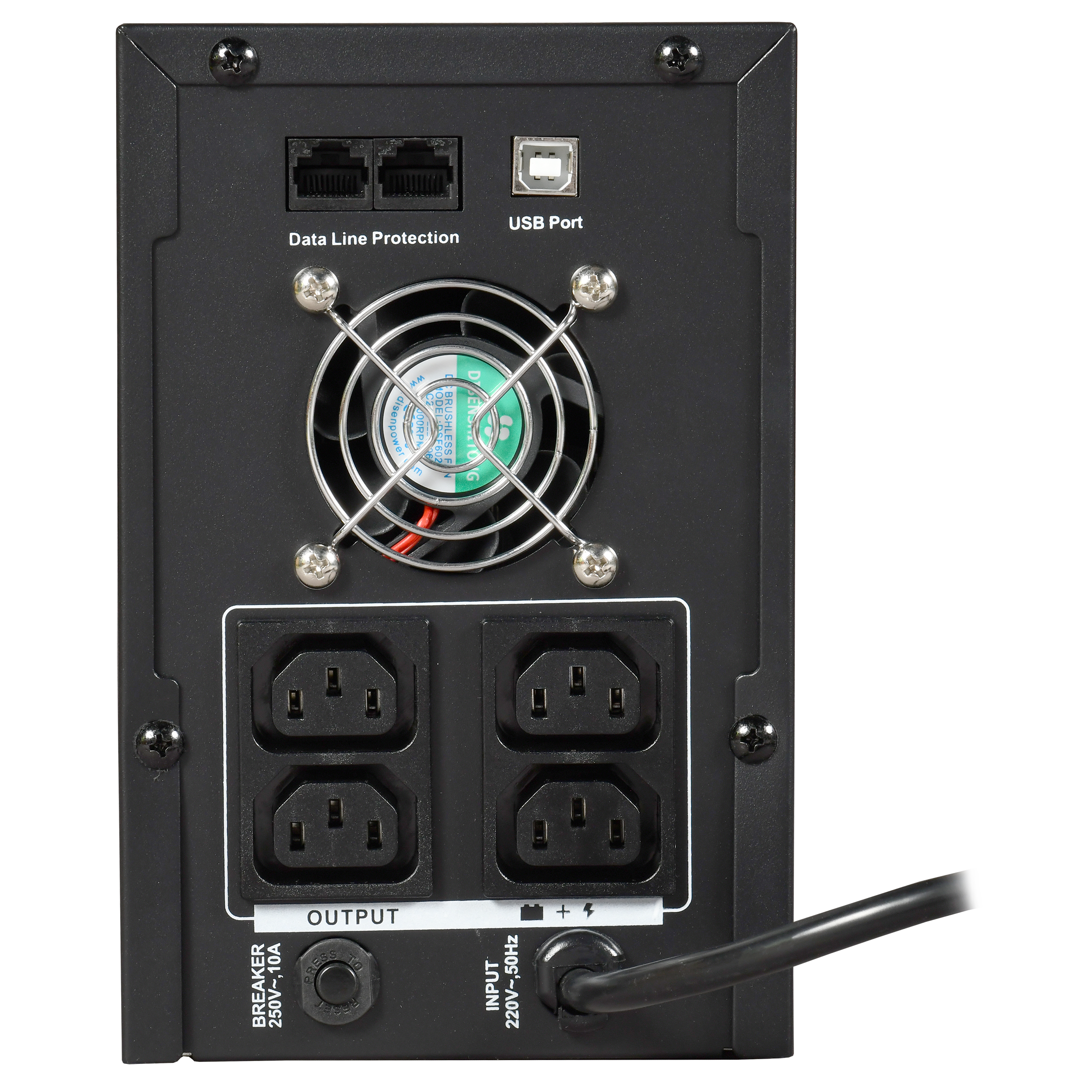 ITK ELECTRA ET ИБП Линейно-интерактивный 2кВА/1,2кВт однофазный с LCD дисплеем с АКБ 2х9AH USB порт