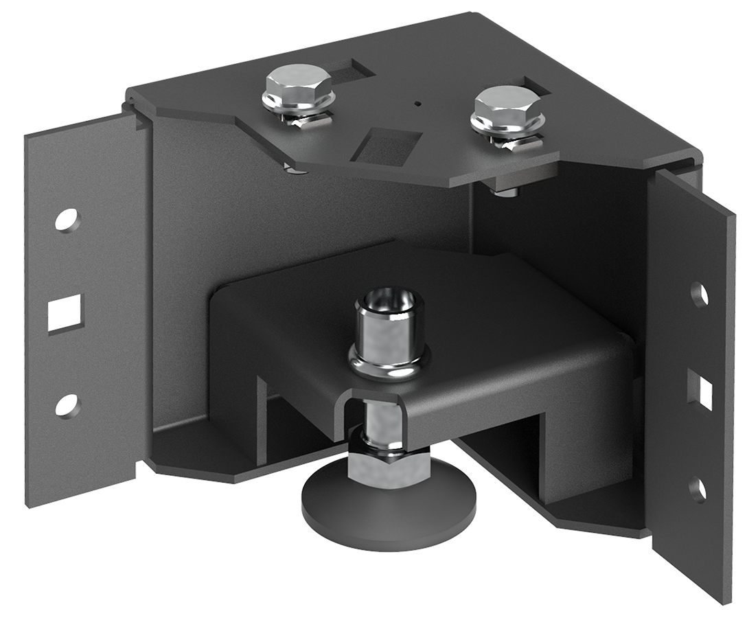 ITK by ZPAS Уголок цоколя h=100мм регулируемый по высоте черный (4шт/компл) РФ