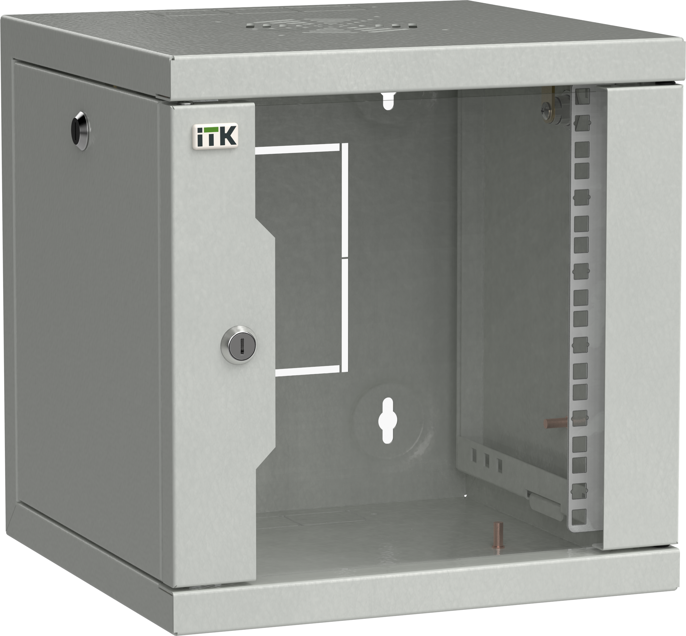 ITK LINEA WS Шкаф 10" 9U 320х310мм дверь обзорная со стеклом серый
