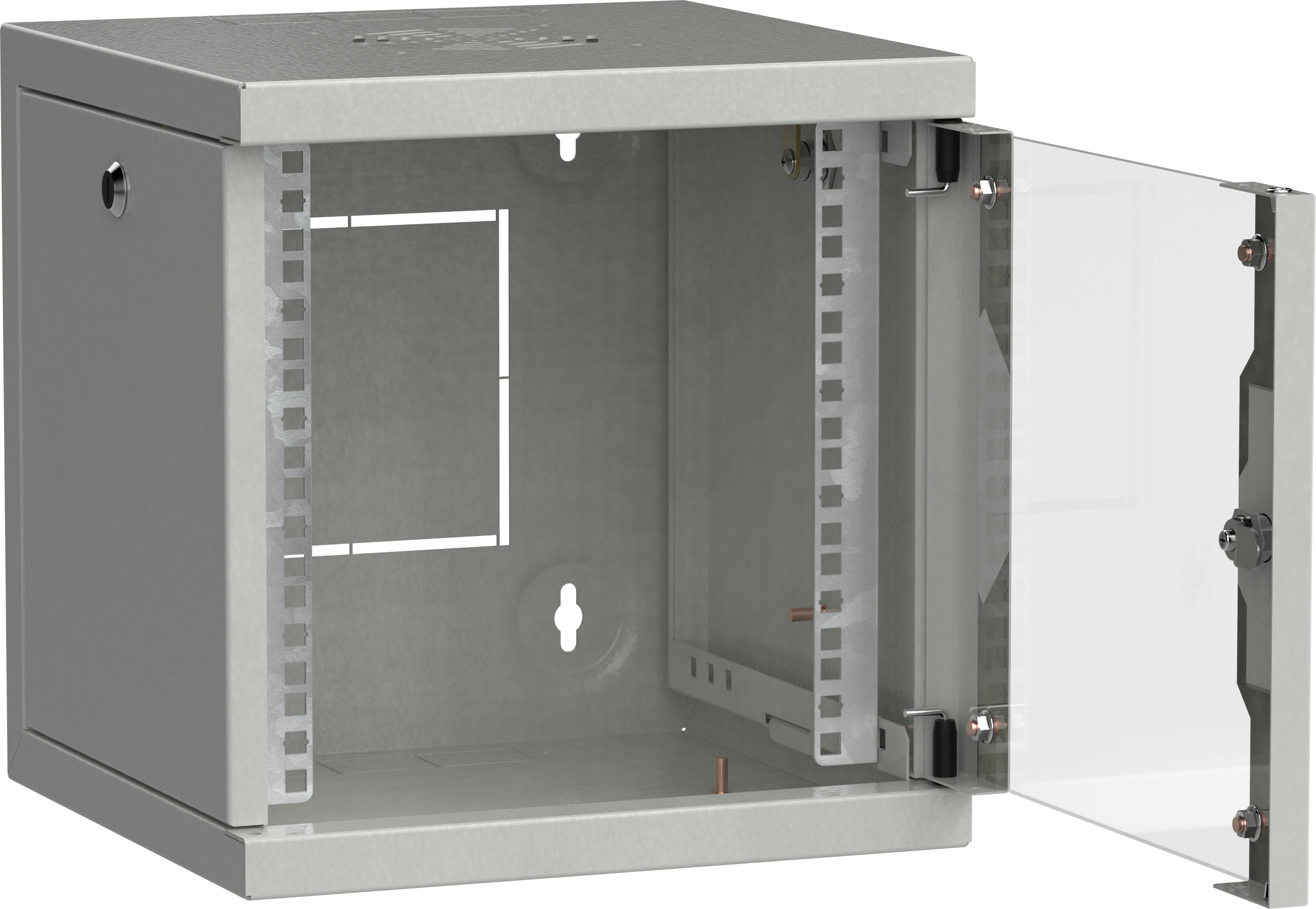ITK LINEA WS Шкаф 10" 9U 320х310мм дверь обзорная со стеклом серый