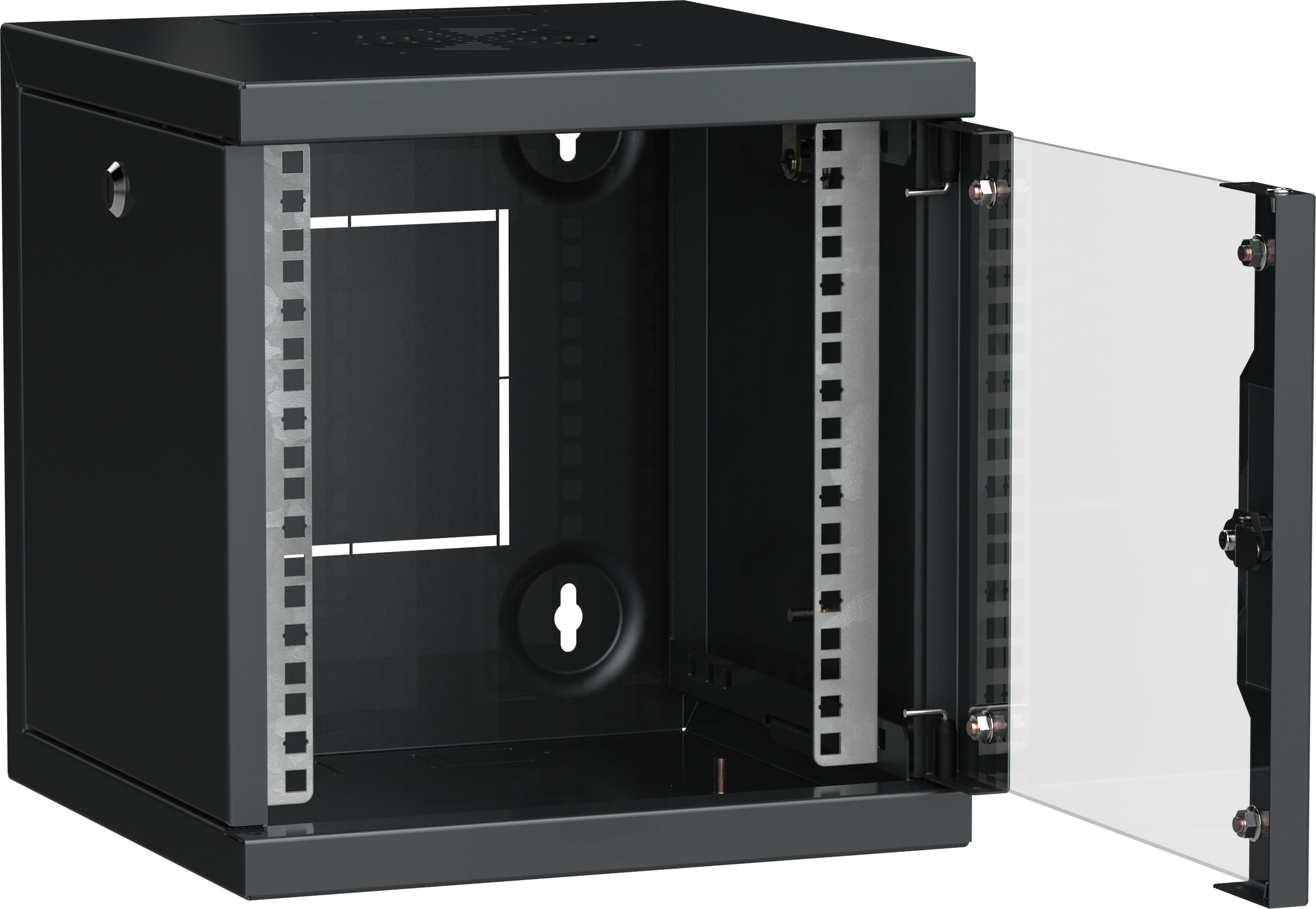 ITK LINEA WS Шкаф 10" 6U 320х310мм дверь обзорная со стеклом черный