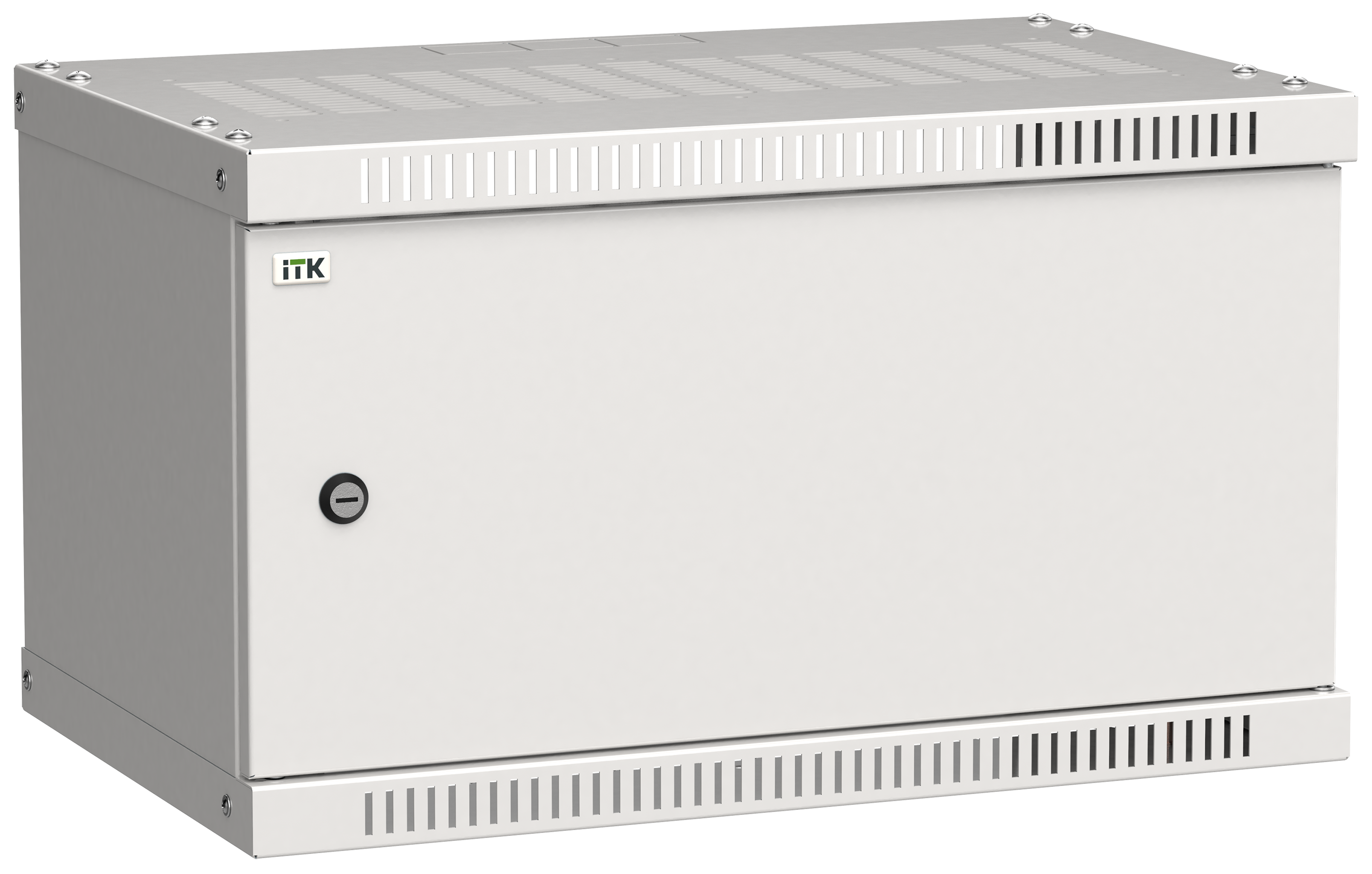 ITK Шкаф настенный LINEA WE 6U 550х350мм дверь металл серый