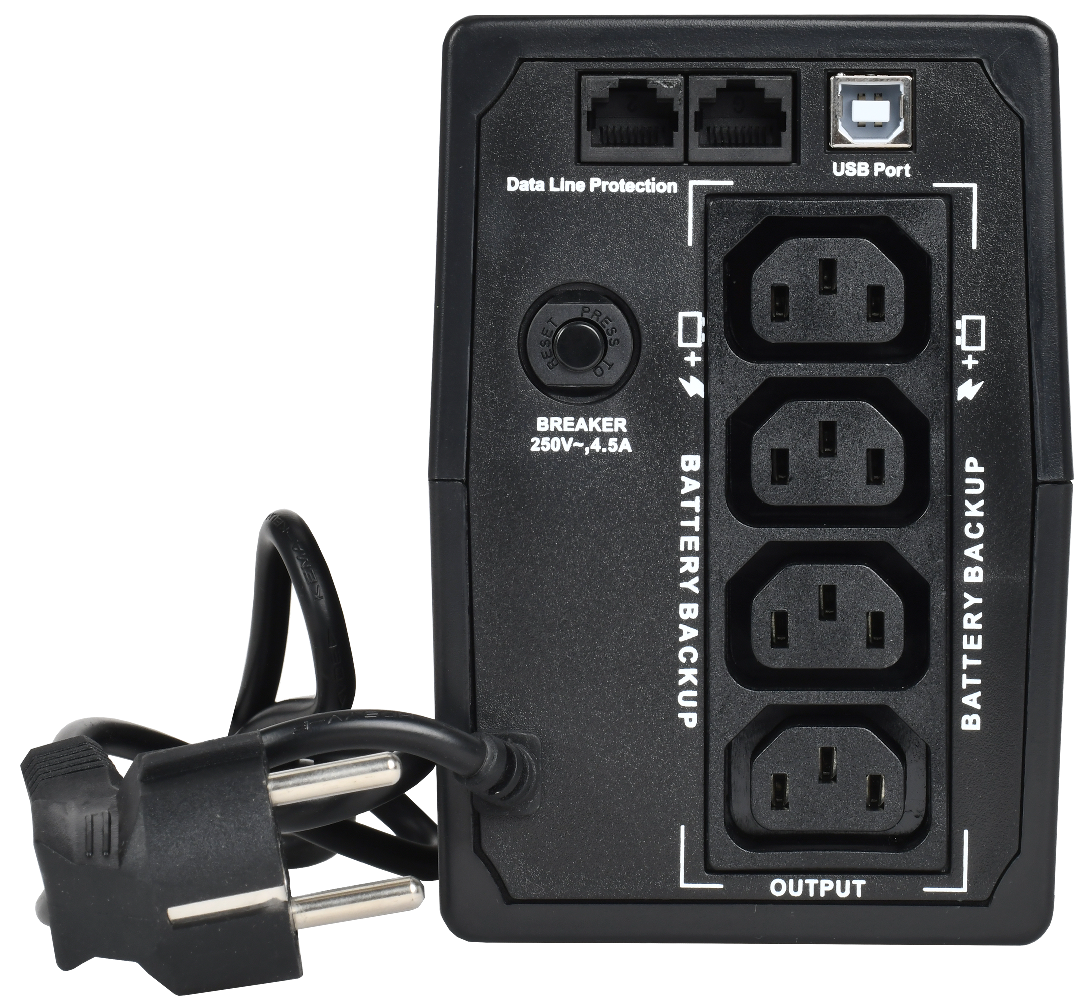 ITK ELECTRA ET ИБП однофазный линейно-интерактивный 800ВА/480Вт 4хС13 LCD дисплей АКБ 1х9AH USB