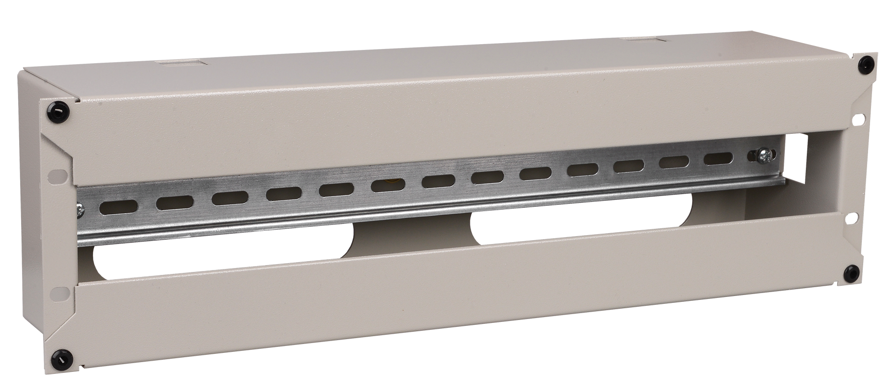 ITK Панель электрораспределительная 3U с DIN-рейкой серая