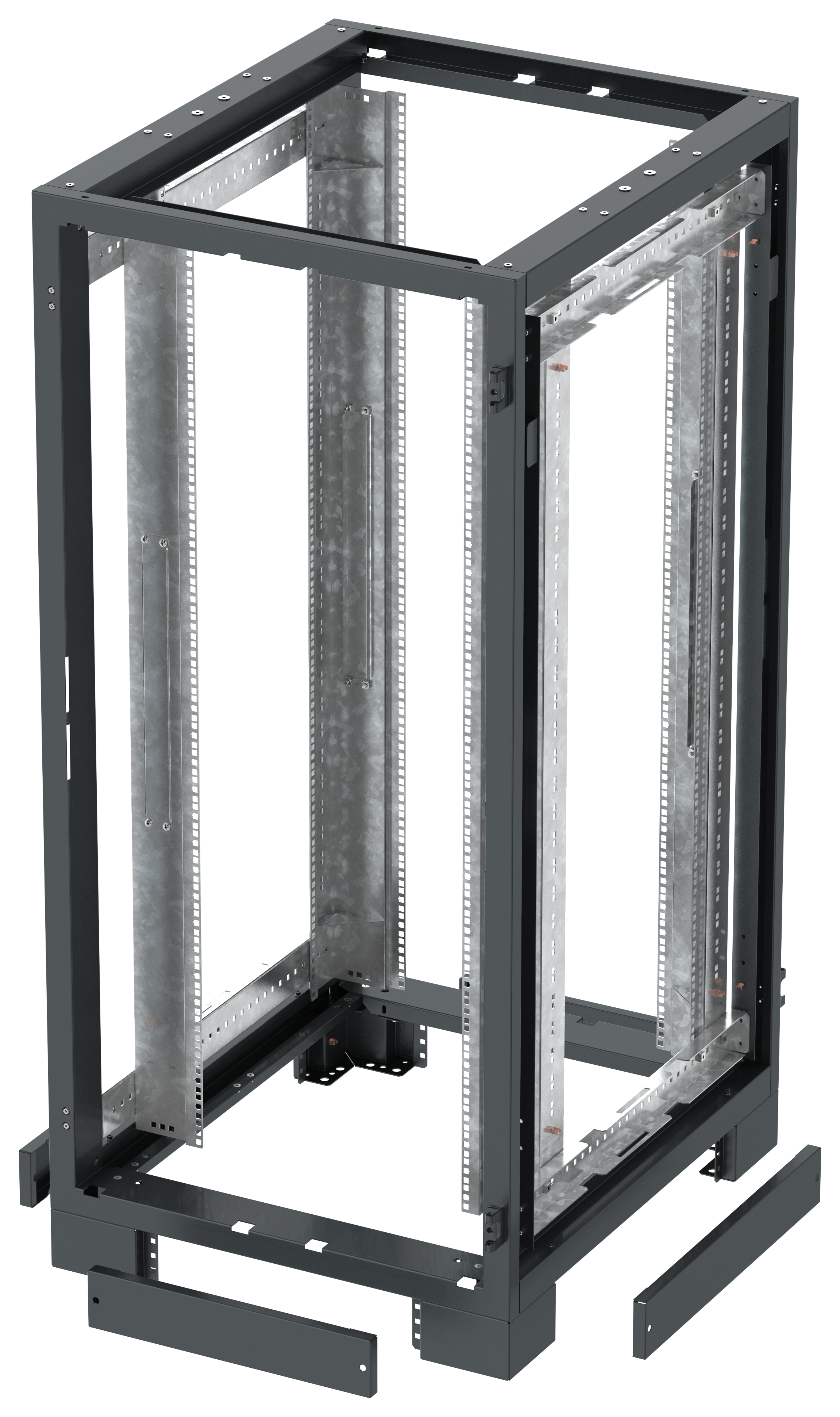 ITK LINEA S Панель сплошная цоколя 100х1000мм черная