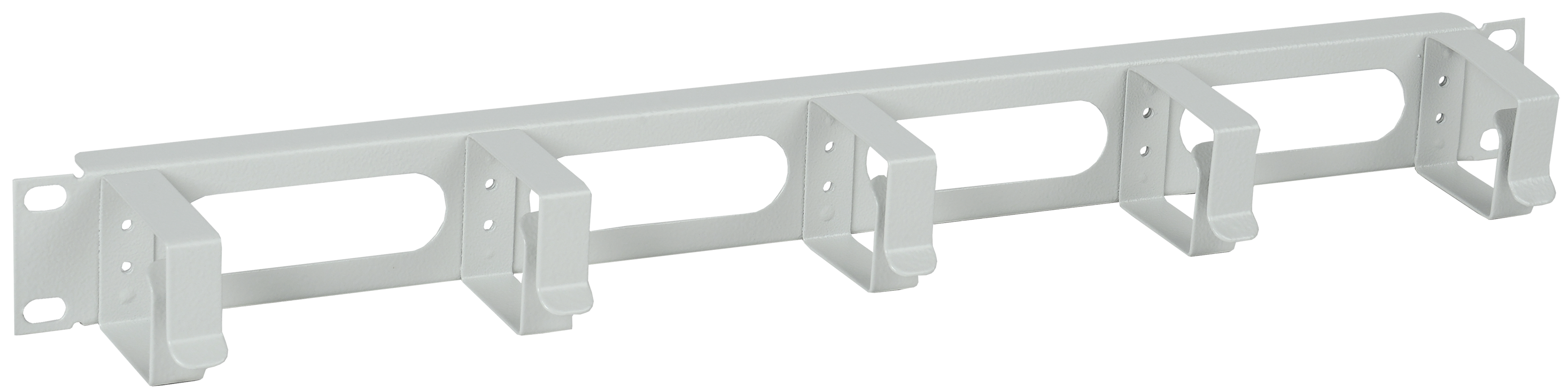 ITK Кабельный органайзер 19" 1U 5 колец серый