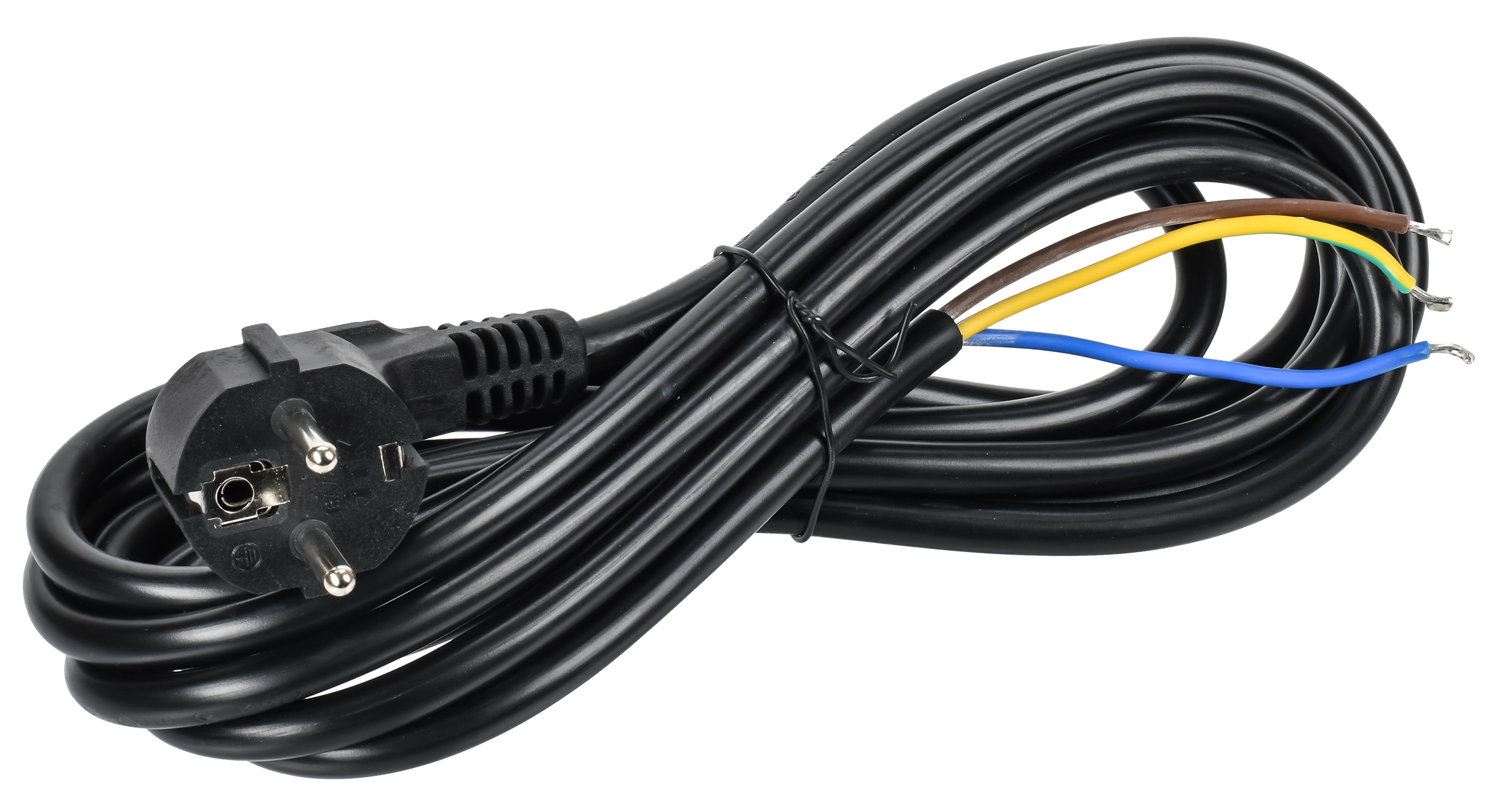 ITK Кабель электропитания PDU сечением 3х1,5 3М с разъёмом Schuko и без разъема