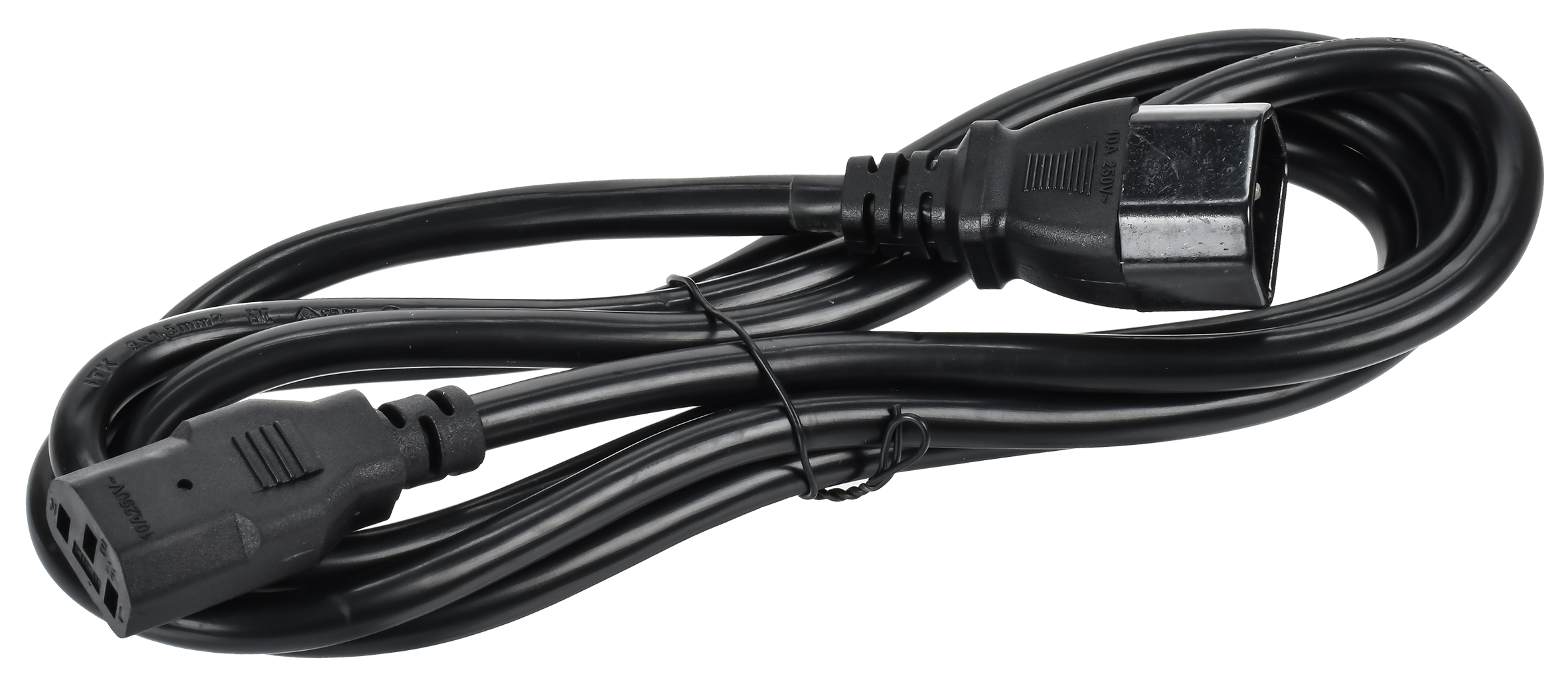 ITK Кабель электропитания PDU 3х1,5мм2 2м с разъёмами С13-C14