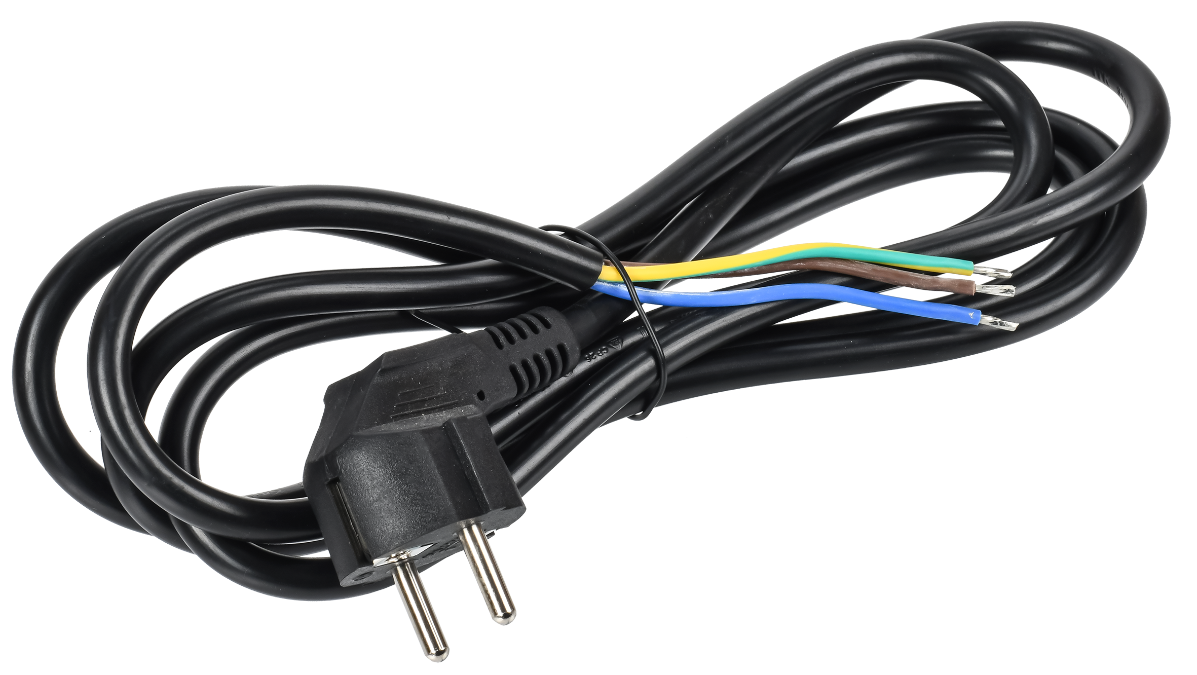 ITK Кабель электропитания PDU сечением 3х1,5 2М с разъёмом Schuko и без разъема