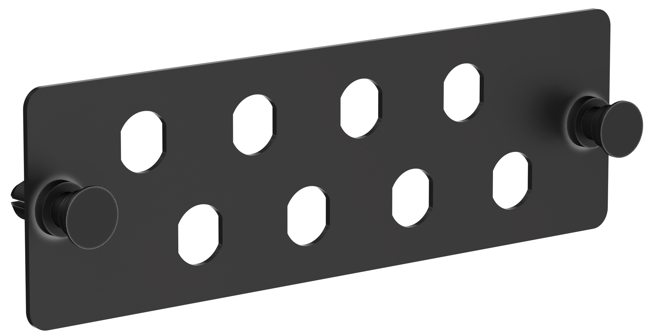 ITK Планка для 8-ми адаптеров оптических FC или ST черная