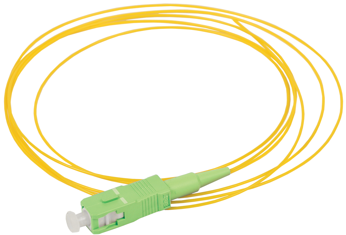 ITK Оптический коммутационный монтажный шнур (пигтеил), (SM), 9/125 (OS2), SC/APC, LSZH, 1,5м
