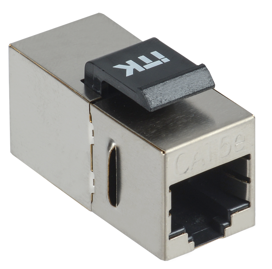 ITK Проходной адаптер кат.5E FTP RJ45-RJ45 Keystone Jack