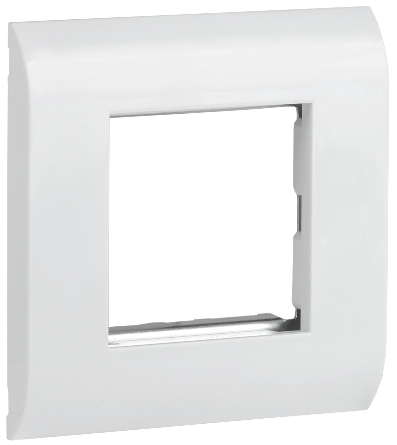 ITK Лицевая рамка для модуля Mosaic 80х80мм металлический суппорт белая