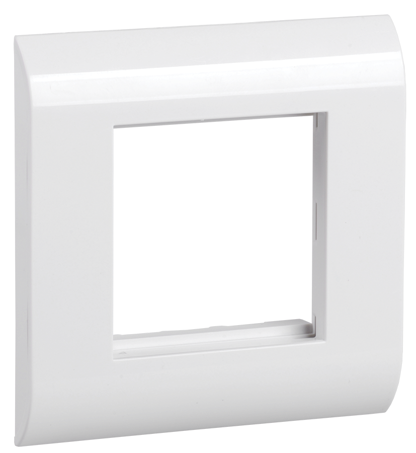 ITK Лицевая рамка для модуля Mosaic 80х80мм пластиковый суппорт белая