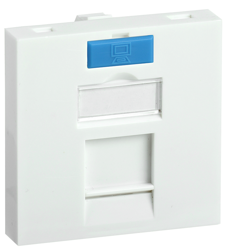 ITK Вставка 45х45мм для 1 модуля Keystone Jack с маркером