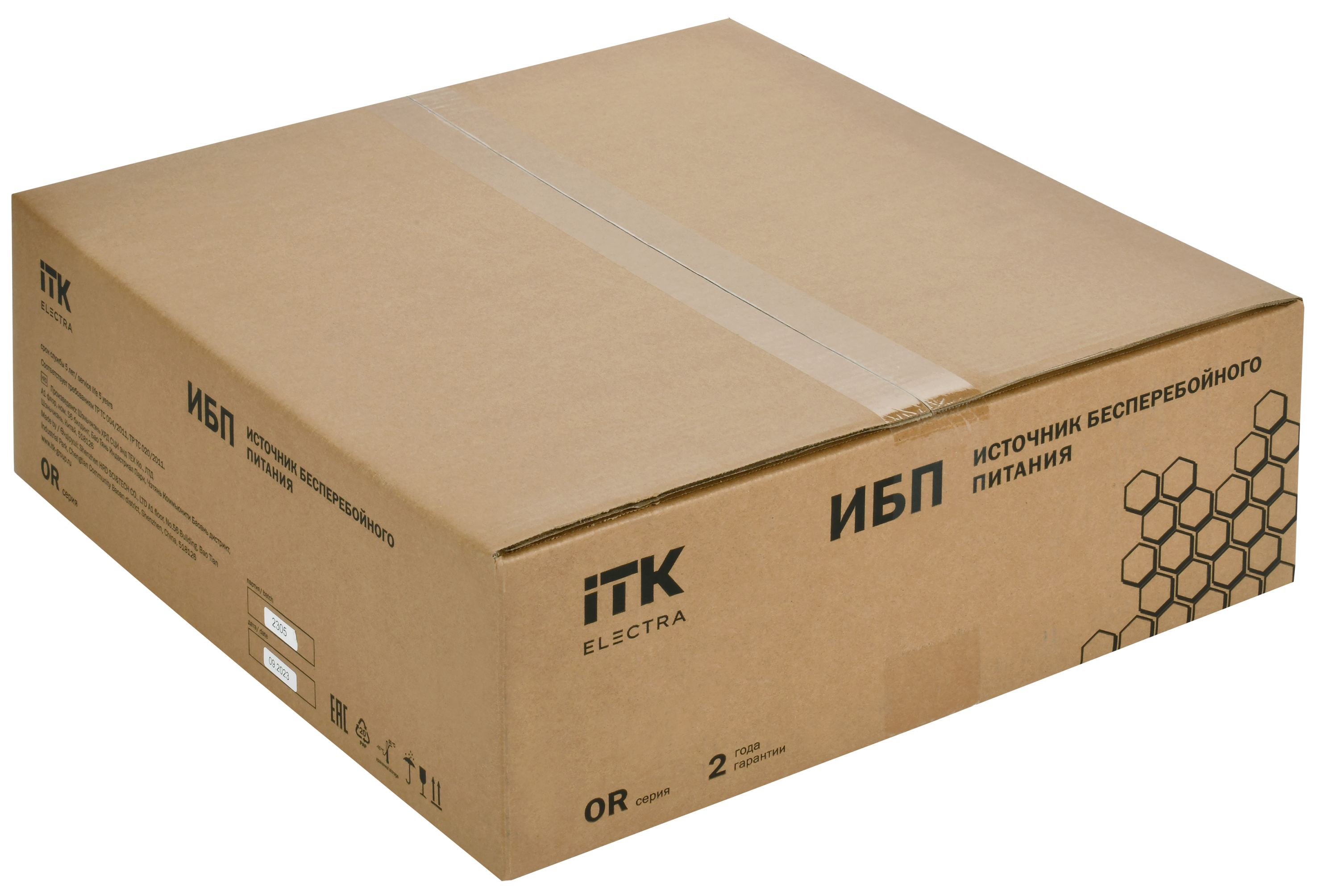ITK ELECTRA OR ИБП однофазный онлайн 2кВА/2кВт 2U LCD дисплей 48VDC 6xC13 c АКБ 4х9AH USB EPO RS232 SNMP слот Rack/Tower