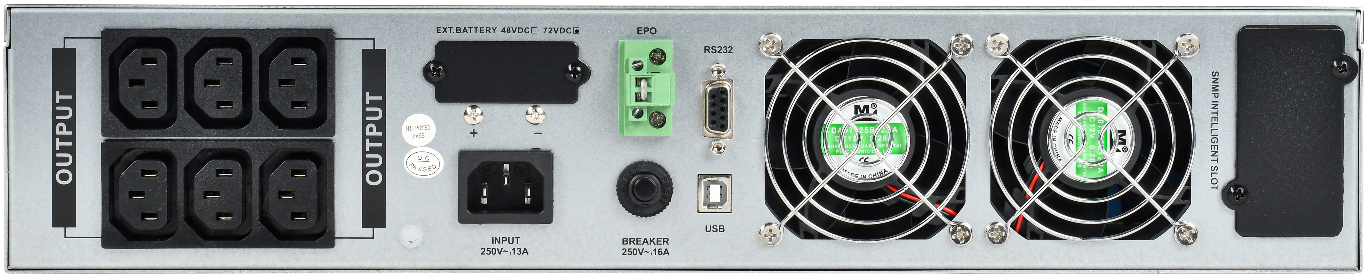 ITK ELECTRA OR ИБП однофазный онлайн 2кВА/2кВт 2U LCD дисплей 48VDC 6xC13 c АКБ 4х9AH USB EPO RS232 SNMP слот Rack/Tower