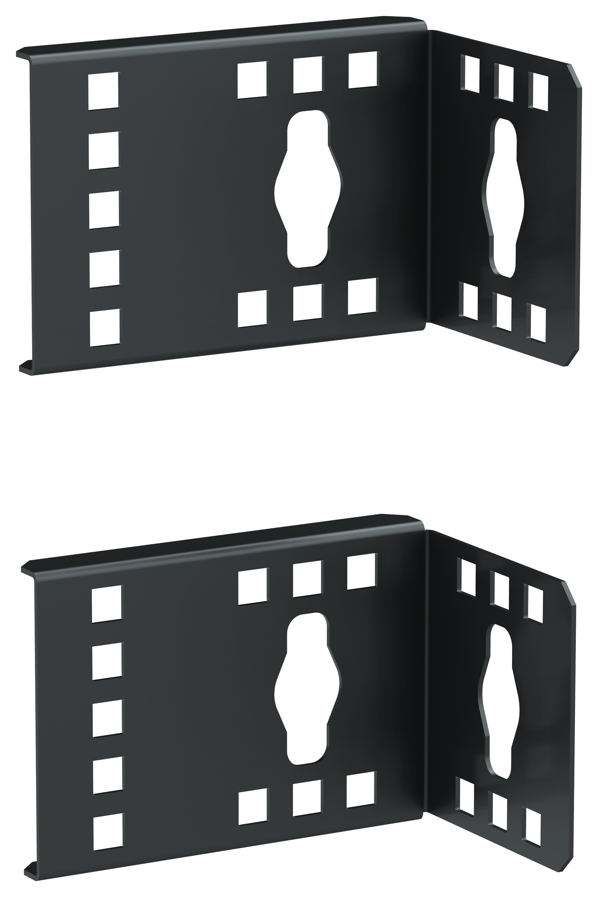 ITK LINEA S Кронштейн для крепления вертикальных PDU в зоне Zero-U черный (2шт/компл)
