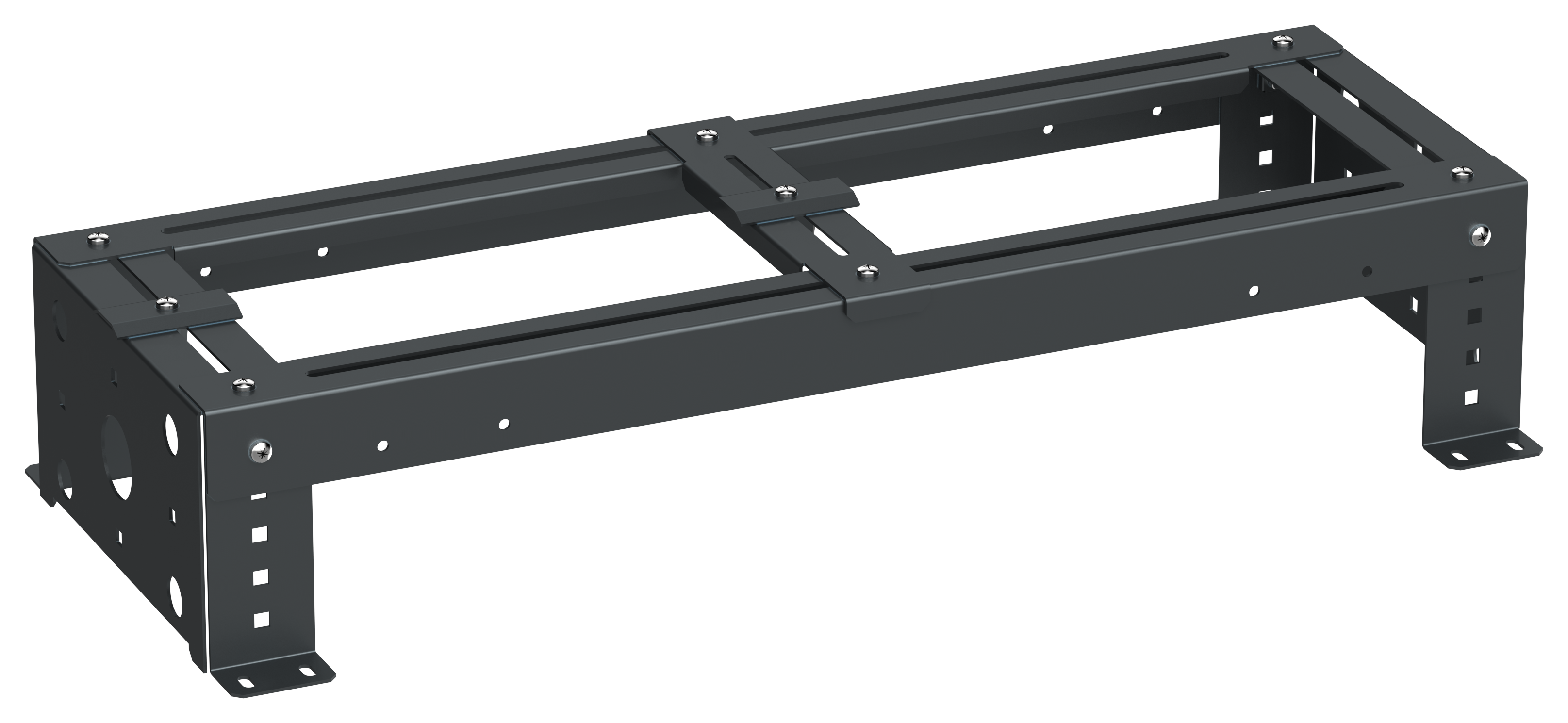 ITK LINEA S Кронштейн для монтажа лотка на шкаф 600мм черный