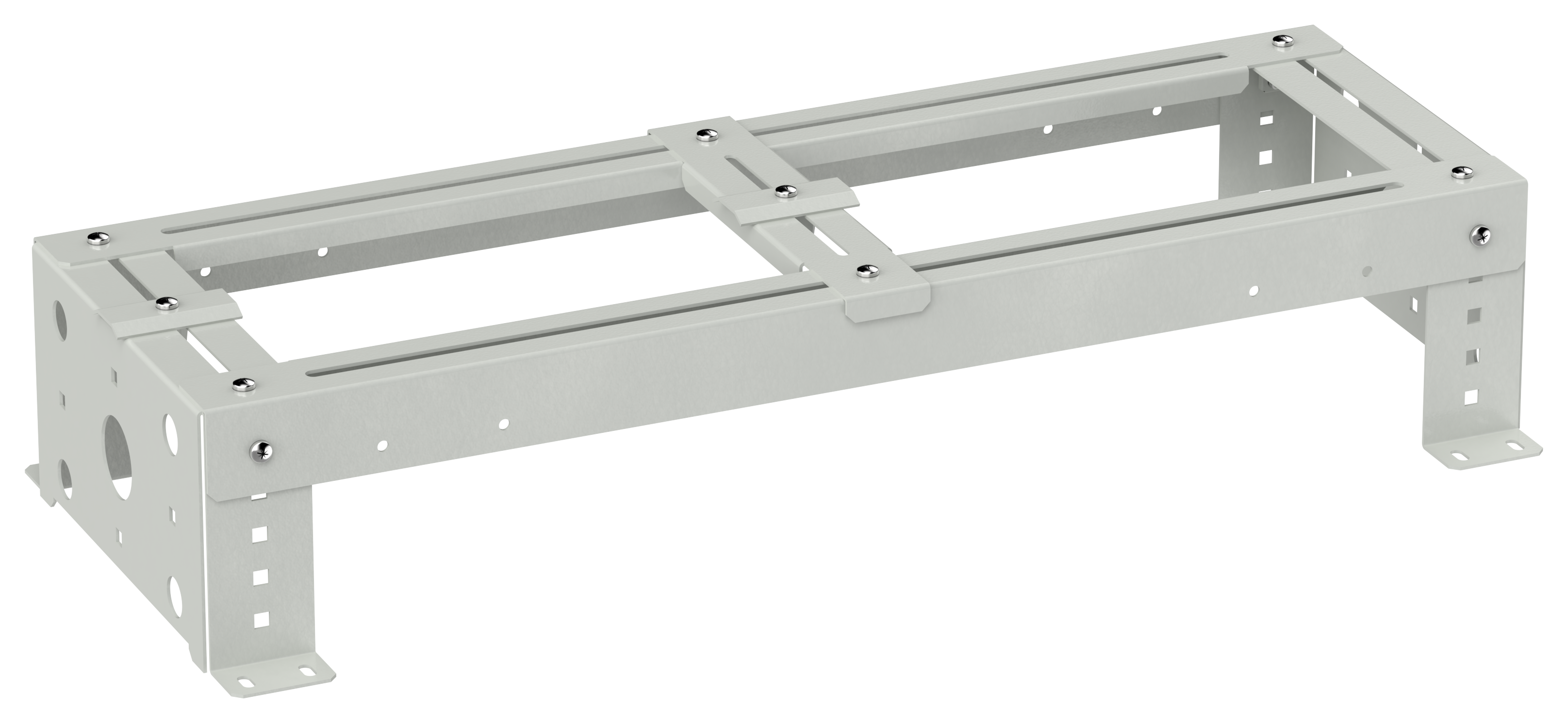 ITK LINEA S Кронштейн для монтажа лотка на шкаф 600мм серый