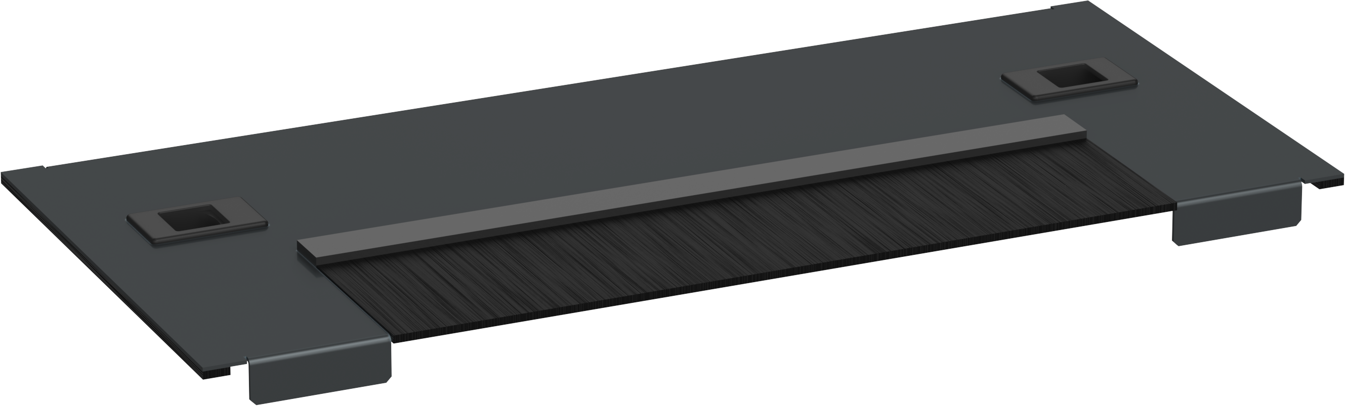 ITK by ZPAS Модуль панели основания шкафа с щеточным вводом чёрный РФ