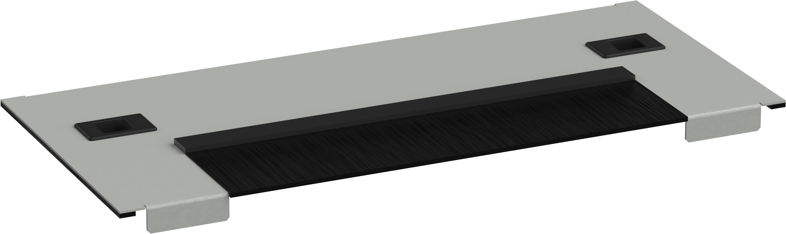 ITK by ZPAS Модуль панели основания шкафа с щеточным вводом серый РФ