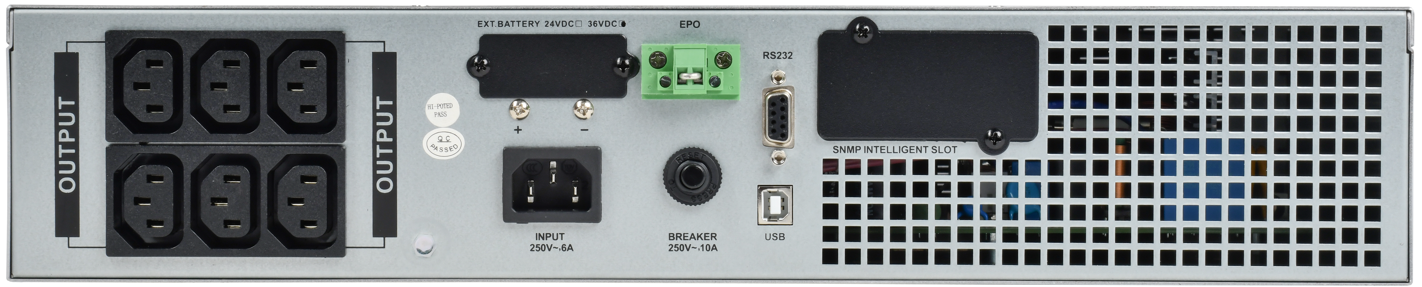 ITK ELECTRA OR ИБП однофазный онлайн 1кВА/1кВт 2U LCD дисплей 24VDC 6xC13 c АКБ 2х9AH USB EPO RS232 SNMP слот Rack/Tower