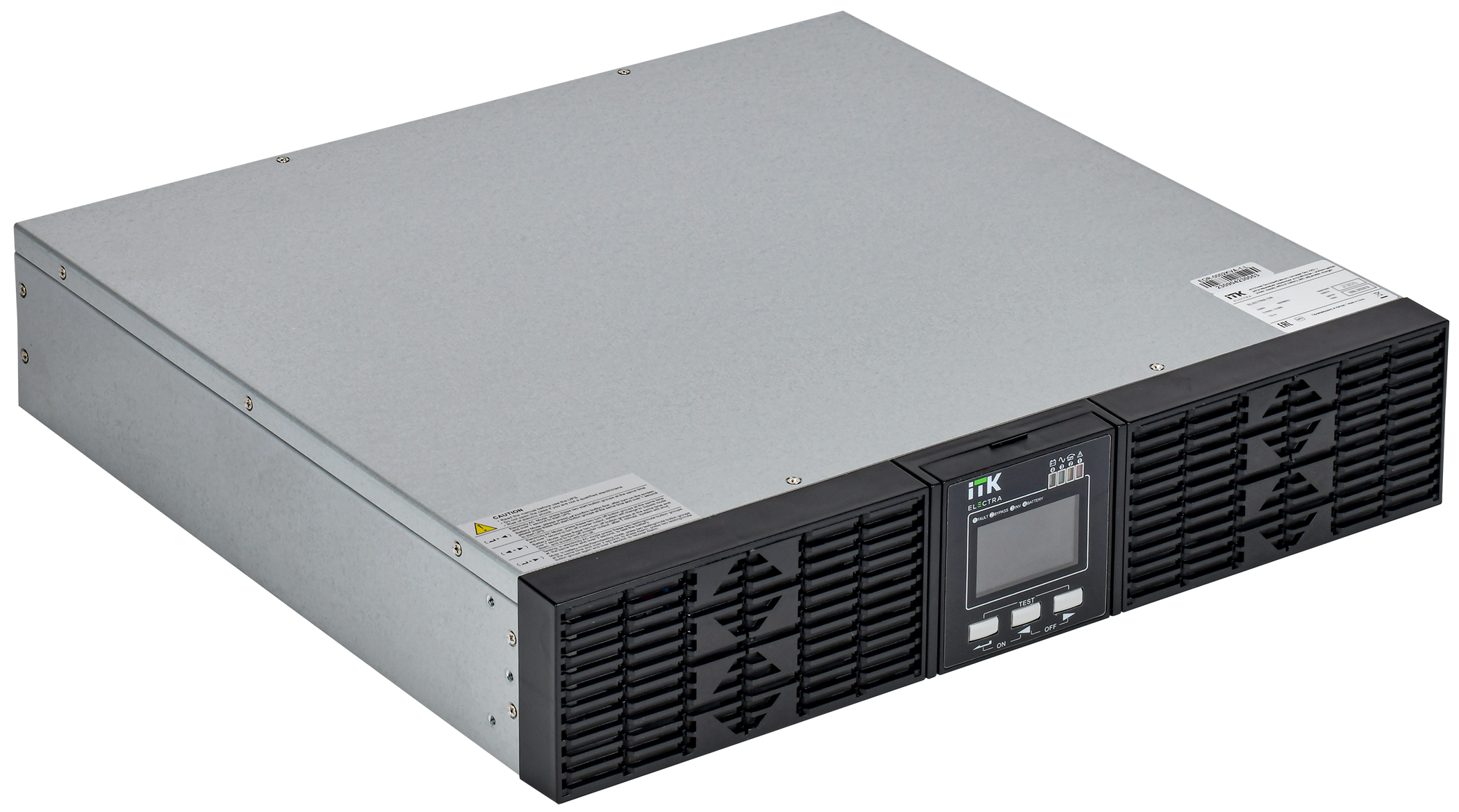 ITK ELECTRA OR ИБП однофазный онлайн 1кВА/1кВт 2U LCD дисплей 24VDC 6xC13 c АКБ 2х9AH USB EPO RS232 SNMP слот Rack/Tower