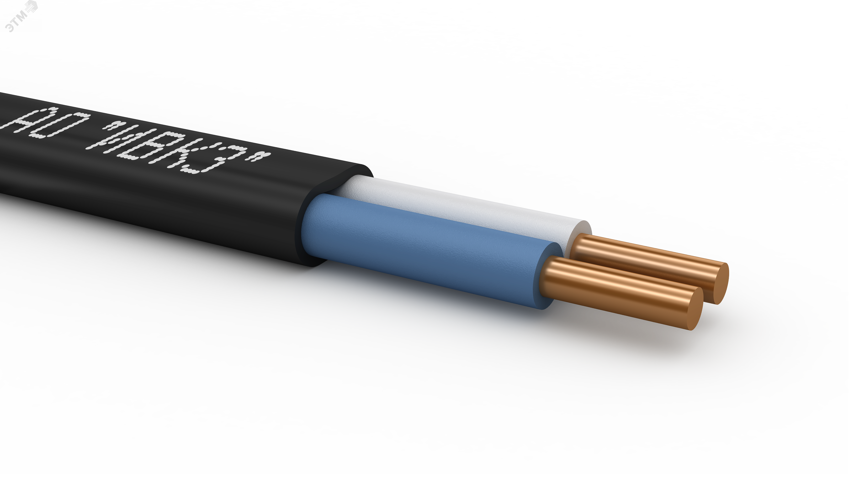 Кабель силовой ВВГ-Пнг(А)-LS 2х2.5 ок (N)-1 ТРТС  100м