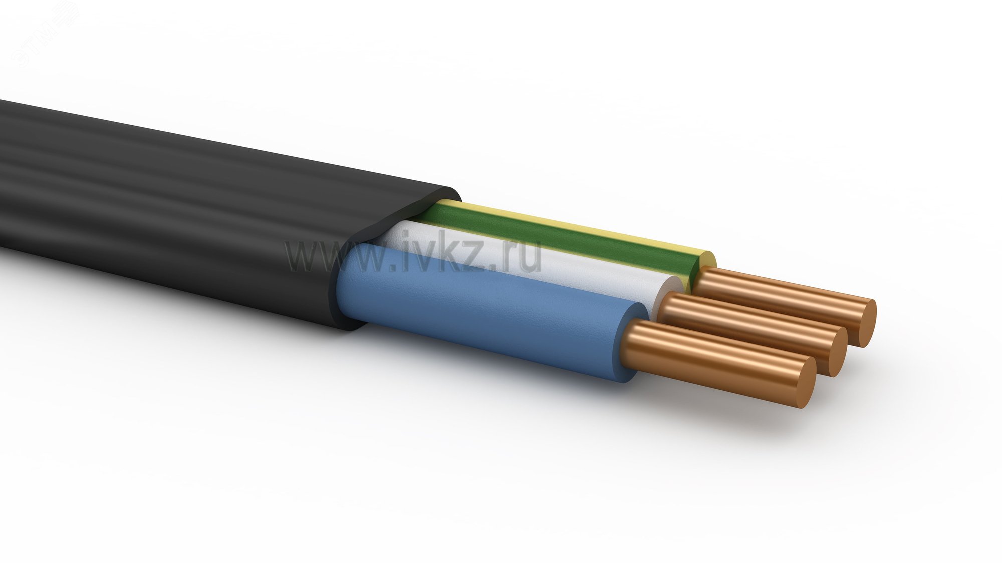 Кабель силовой ППГ-Пнг(А)-HF 3х1.5ок(N.PE)-0.66   бухта 100м ТРТС